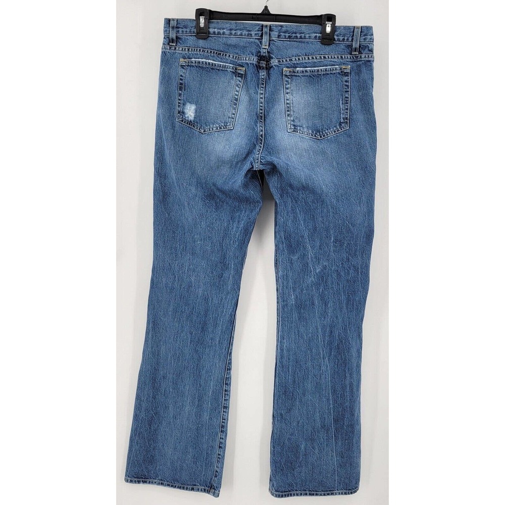 J. CREW Size 12T Button Fly Blue Straight Jeans Women’s Cotton Distressed - Picture 5 of 11